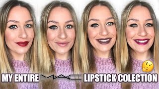 Lip Swatches Of My Entire Mac Lipstick Collection Best Mac Lipsticks 2020