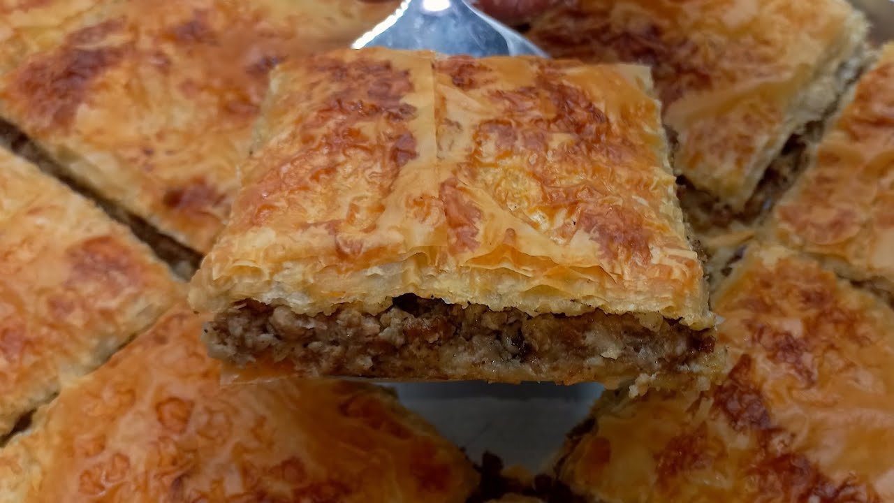 Секреты приготовления теста фило с мясной начинкой! Оно получится слоёным и невероятно вкусным! О...