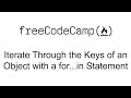 Iterate Through the Keys of an Object with a for...in Statement - Basic Data Structures