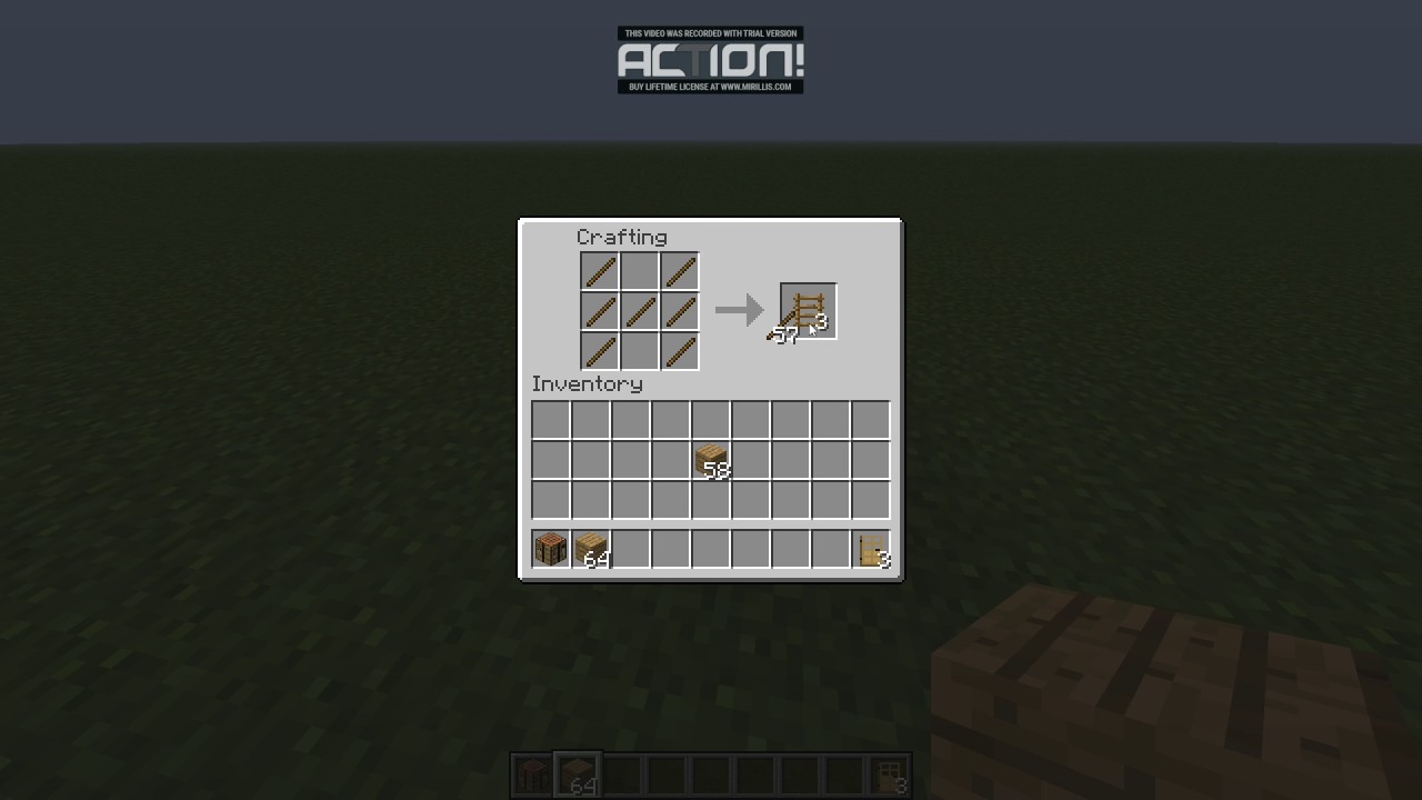 comment faire une échelle dans minecraft - YouTube