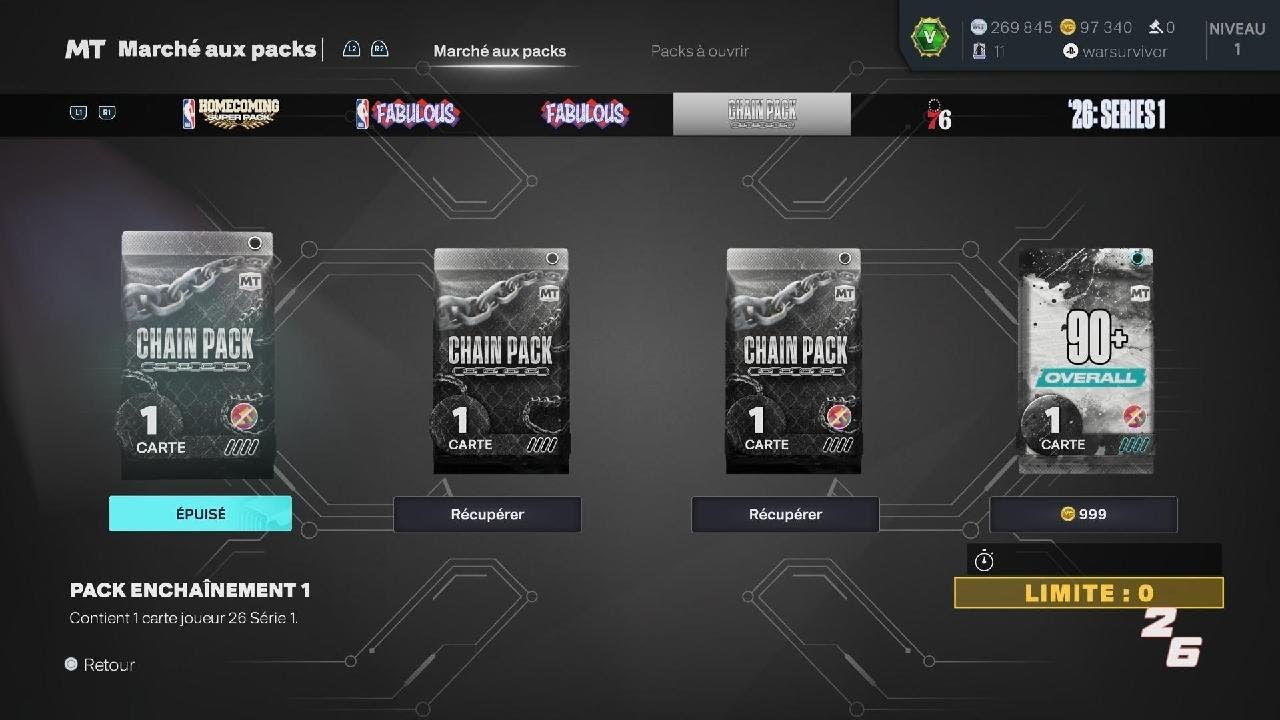 NBA 2K26 PS5 MyTEAM Game Changer Chain Pack