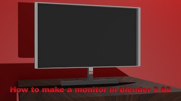 How to Make a Monitor/TV in Blender 2.82