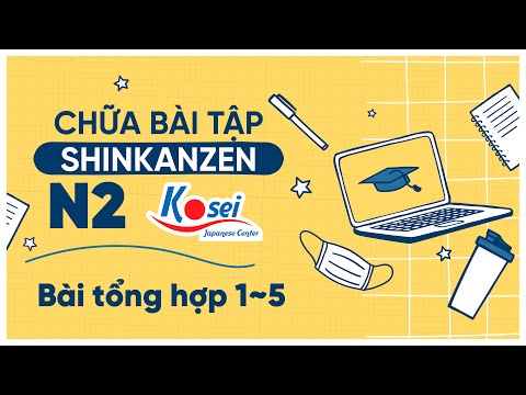 Video Chữa bài tập NGỮ PHÁP N2 - BÀI TỔNG HỢP 1 - 5 - Giáo... - YouTube