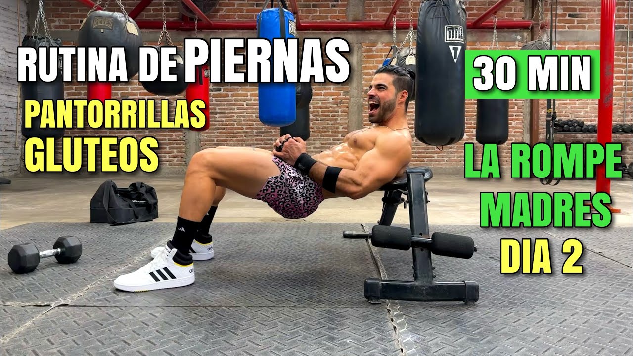 Rutina De Piernas (Glúteos Y Pantorrillas) en Casa Rápida (30 Minutos