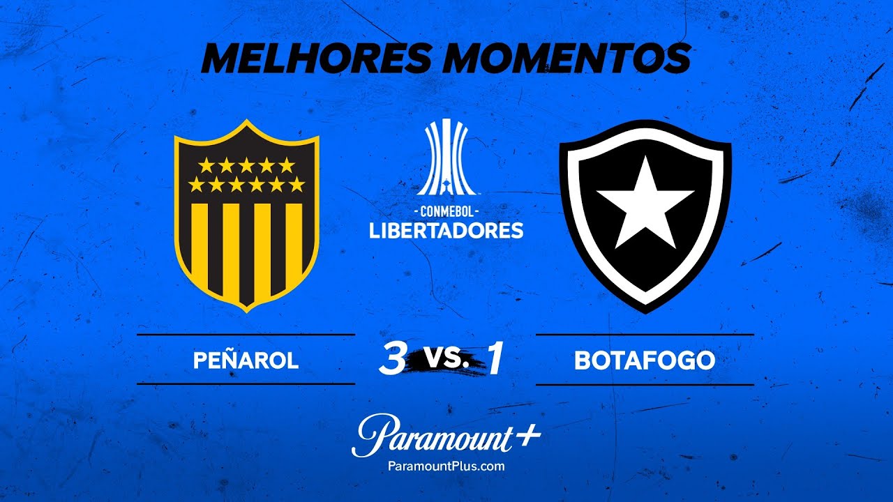 PEÑAROL 3 x 1 BOTAFOGO - CONMEBOL LIBERTADORES 2024 | Paramount Plus Brasil