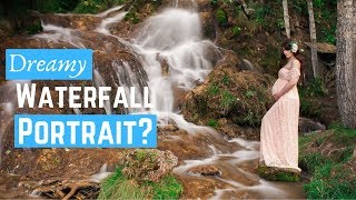 Long Exposure Portrait Photography - Maternity Photoshoot with Dreamy Waterfalls screenshot 2