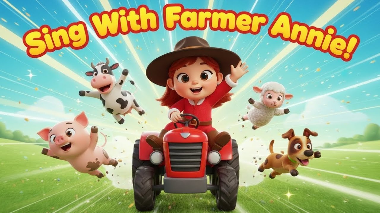 Farmer Annie Has a Farm 🐷🐮 | Animal Sounds Song for Kids | Old macdonald style | Nursery Rhymes