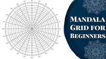 Mandala Grid For  Beginners | Very Easy Tutorial 👍👍| STEP BY STEP Template Tutorial