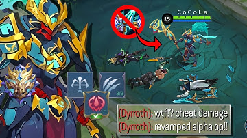 HOW TO MAKE YOUR ENEMIES CRY USING REVAMPED ALPHA!! TANKY BUT DEADLY UNLI TRUE DAMAGE EMBLEM BUILD!