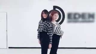Chaeyeon & Chaeryeong- Rain On Me Dance Practice Mirrored