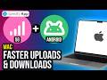 Combine a 4G/5G Cellular Adapter with a Tethered Android at Once on Your Mac to Improve Bandwidth