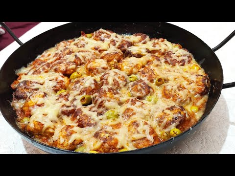 ندمت حتى جربتها وليت مدمنة عليها😍وجبة عشاء سهله وسريعة مذاقها كيحمق بلا بيشاميل و مكوناتها جد بسيطة. 