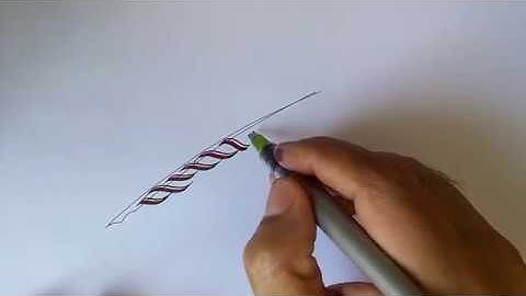Drawing a Quill with a Scroll Nib on Pilot Parallel Pen