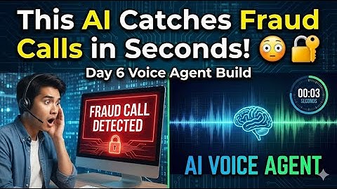 This AI Catches Fraud Calls in Seconds! 😳🔐| Day 6 Voice Agent Build #ai #coding #voice #voiceai #tts