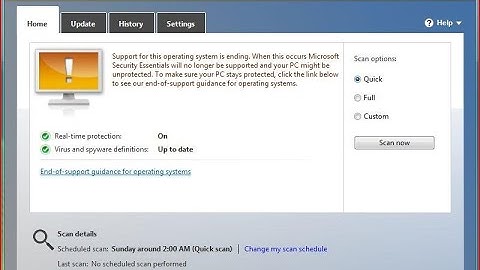 Microsoft Security Essentials for Windows 7/Vista/XP with new defintions after February 2025.