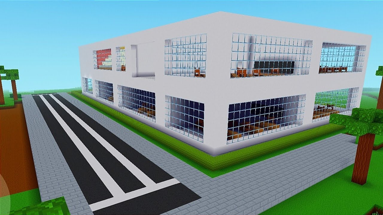 Строим школу в Рыжиково - Зал для выступлений на втором этаже в Блок Крафт 3Д