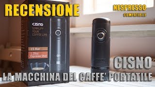 La macchina del caffè portatile CISNO per capsule Nespresso 
