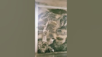 #shorts Nghệ thuật ném xi măng tạo nên  một bức tranh 3d cực kỳ dep