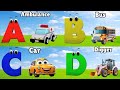 ABC Song Phonics, Transportation Song, ABC Song, Alphabet Educational Song A to Z for kids