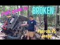 ROLL OVER | 2 BROKEN AXLES | BROKEN BRAKE LINE | WINCHING FOR HOURS |