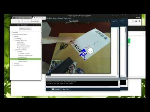 Papar installation Augmented reality in Processing