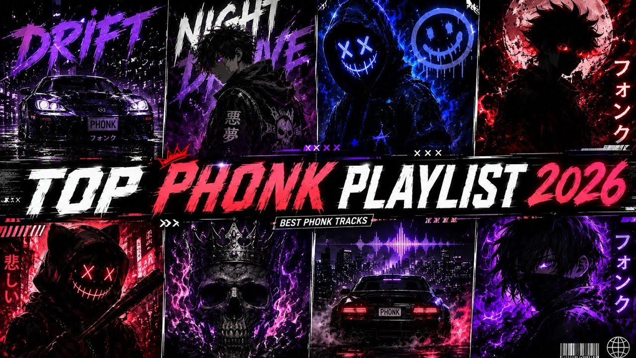 ⁣🔥VIRAL PHONK 2026 🏎️ Best Drift & Aggressive Phonk Mix (Slowed + Reverb) 🌌