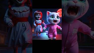 Meow Birthday Ft Annabelle short shorts cat catfunny annabelle scary scarystories