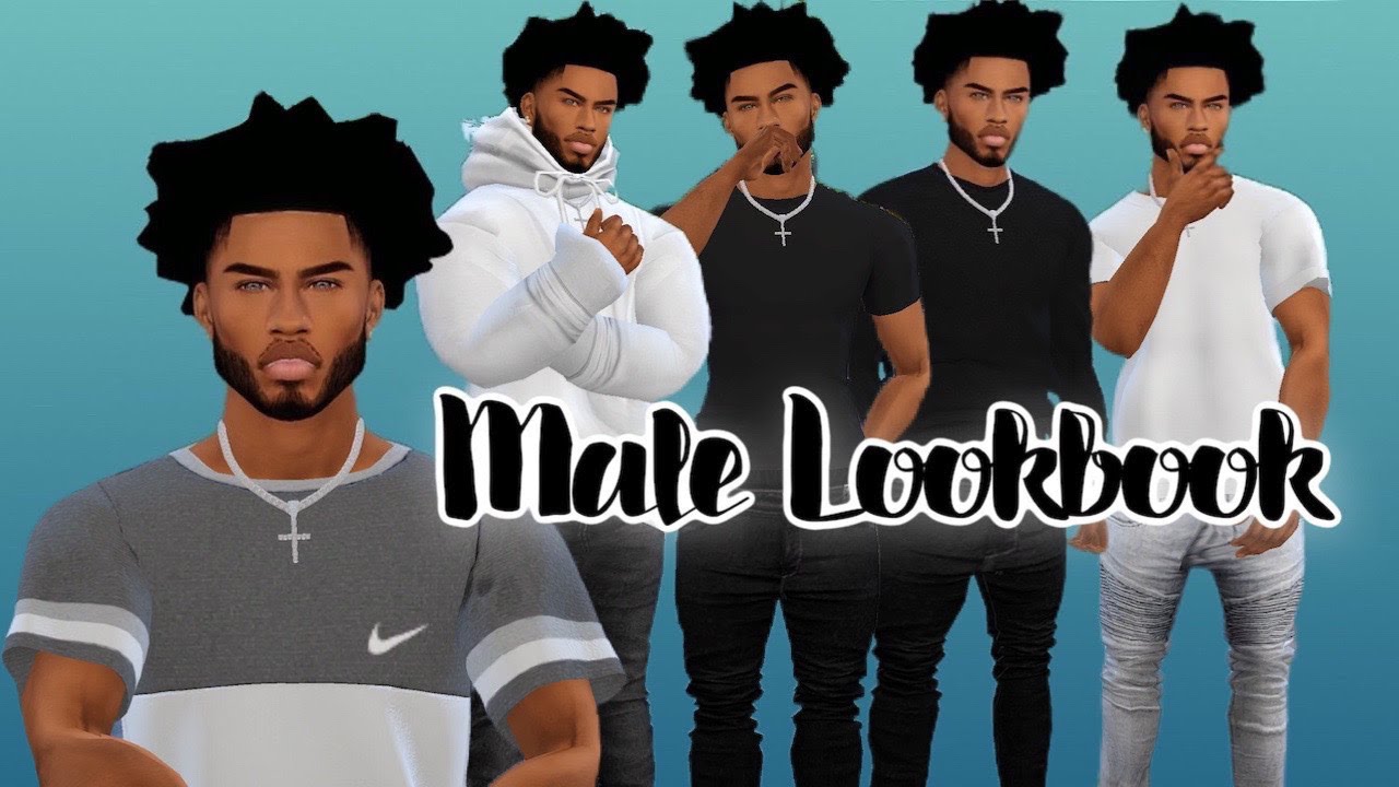 Sims 4 CAS | Male Lookbook - YouTube