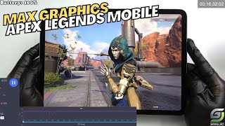 iPad Pro 2022 test game Apex Legends Mobile Max Setting | Apple M2