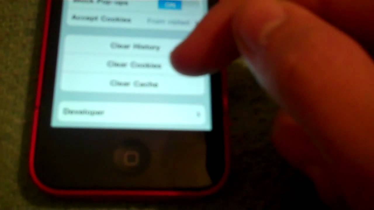 How to clear browsing history iPhone/iPod/iPad - YouTube