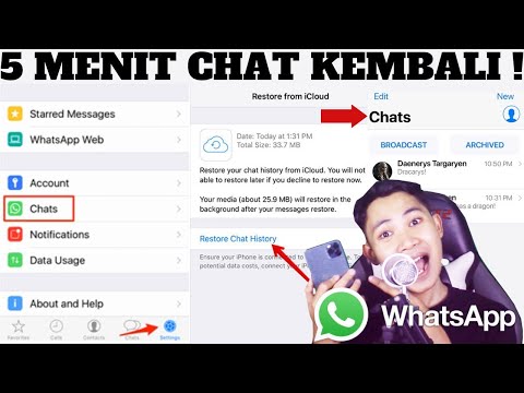 Cara Mengembalikan Chat Pesan WhatsApp Iphone Yang Terhapus Terbaru !