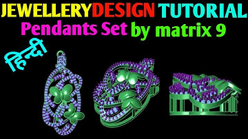 How To Make Pendants With 3D Gemvision Jewelry Design Matrix 8 PART-59