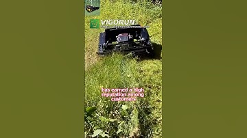 remote control crawler weed cutter made by Vigorun Tech#trimmer #cutter