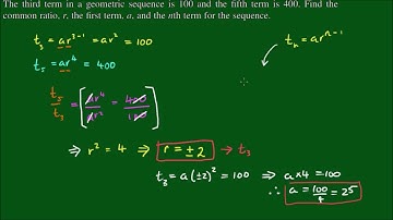 Geometric Sequences: Find the first term and common ratio