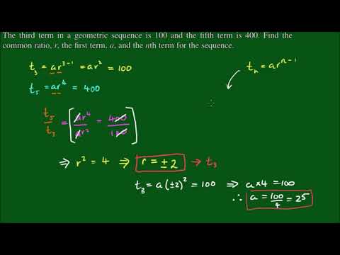 Video: How To Find The Denominator Of A Geometric Progression