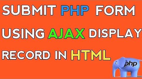How to submit PHP Form Without Page Refresh using AJAX. Hindi/Urdu