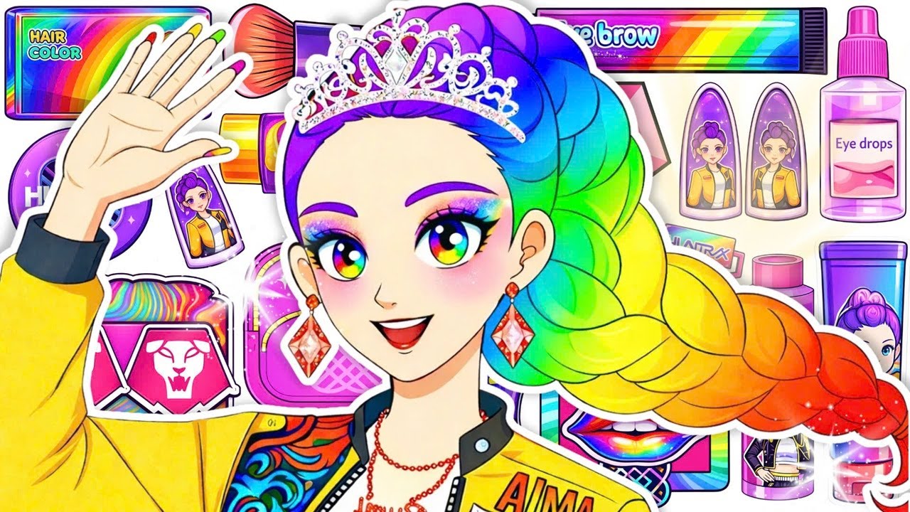 💖Paper DIY💖KPOP DEMON HUNTERS Rumi x Jinu Colorful Hair Care + Skincare + Makeup Blind Bag Unboxing