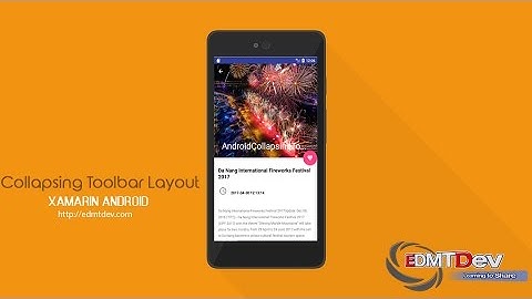 Xamarin Android Tutorial - Collapsing Toolbar Layout