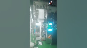 4 linear weighing heads automatic bag form fill seal machine VFFS testing video