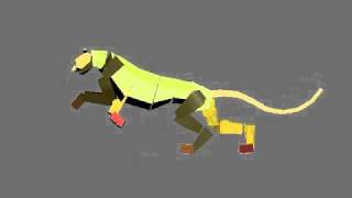 3ds Max Biped and Quadruped Animations : Panther Run
