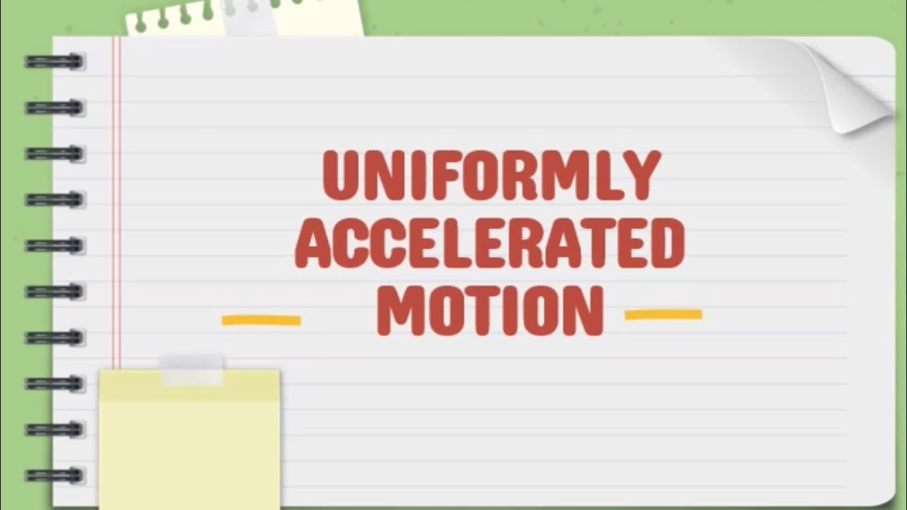 UNIFORMLY ACCELERATED MOTION WITH SIMPLE COMPUTATION Grade 9 YouTube Uniformly accelerated motion with simple computation grade 9 youtube
