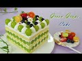 [Eng Sub] 청포도 생크림 케이크 만들기 / 과일케이크 / How to make a soft moist vanilla sponge Green grape cake