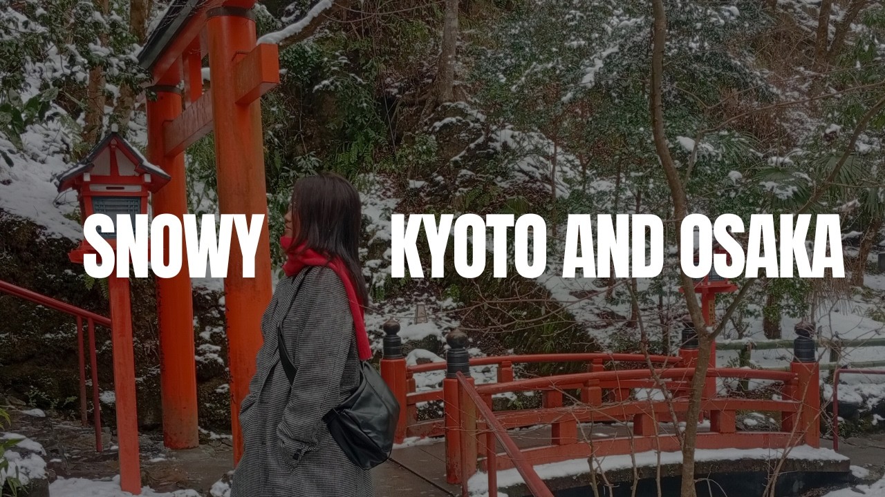 Snowy Kyoto & Osaka Winter Vlog | Japan Solo Travel