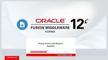 Oracle Forms12c - Install Oracle Forms and Reports 12c