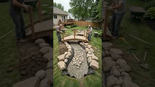 🌿 Muddy Backyard → Dry Creek Garden Bridge