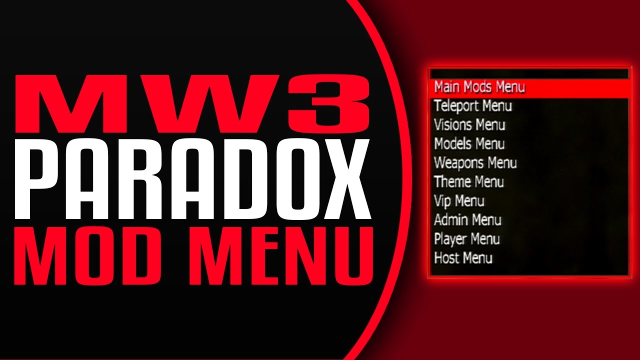 [MW3/1.24/SPRX] Paradox AC Mod Menu Showcase - YouTube