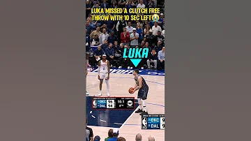 Luka had a chance to TIE IT with 10 Seconds left in the CLUTCH!😭
