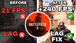 Battlefield 6 FPS Boost (2025): Fix Lag, Stutter & Input Latency on PC