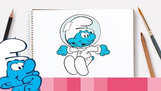 Slik Tegner Du Astrosmurf Smurfene