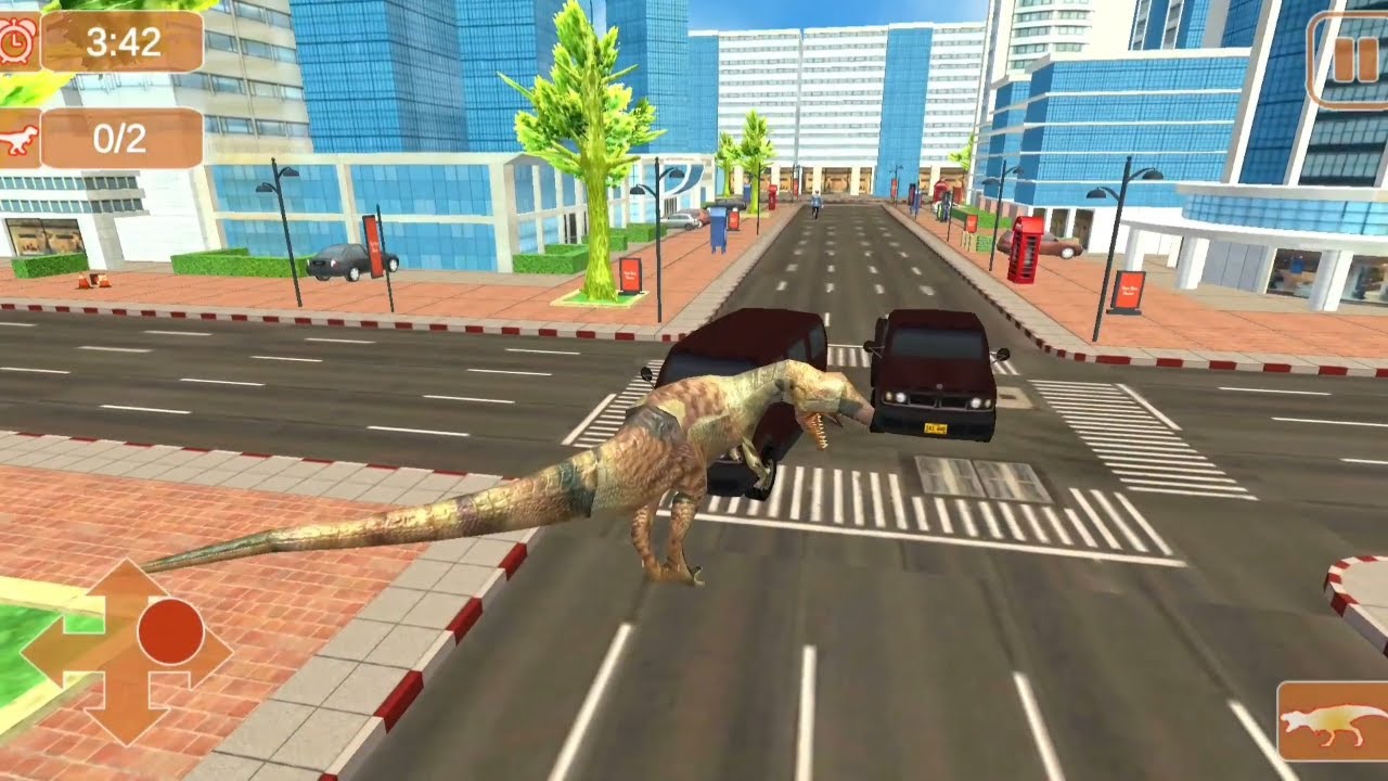 Best Dino Games 2020 Dinosaur Simulator World Real Life Dino: T-Rex City War iPhone/Android Gameplay